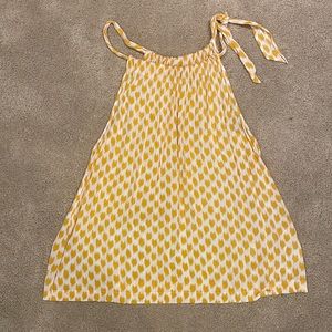 a.n.a. A New Approach cute yellow/white tank blouse